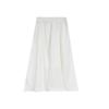 Женская юбка А-силуэта белого цвета с высокой талией, маленького размера, средней длины, облегающего кроя, идеально подходит для весны, лета и осени
