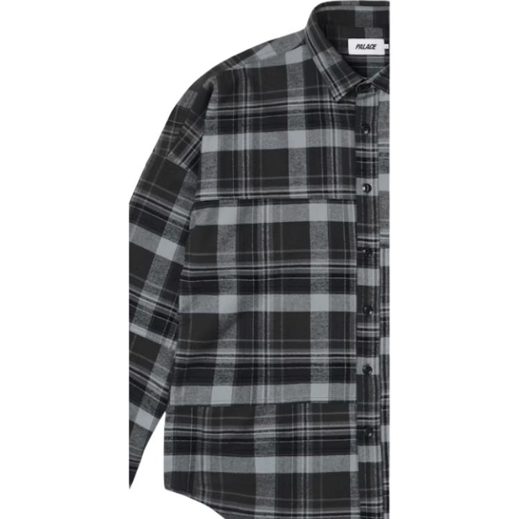 Palace Рубашка оверсайз Lumber Yak Patch Черный Унисекс Топы P29SHT025