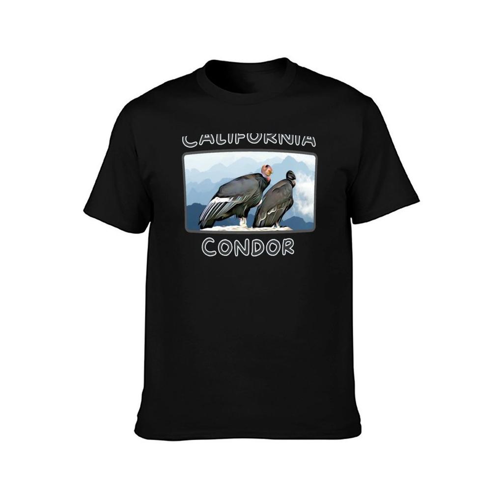 California Condor Couple TShirt Work Casual Loose Fit TShirt