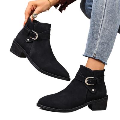 Новая Мода Женские Ботильоны на Платформе Женские Осенние Модные Элегантные из Искусственной Замши Элегантные Лаконичные На Высоком Каблуке Ботильоны 35-43