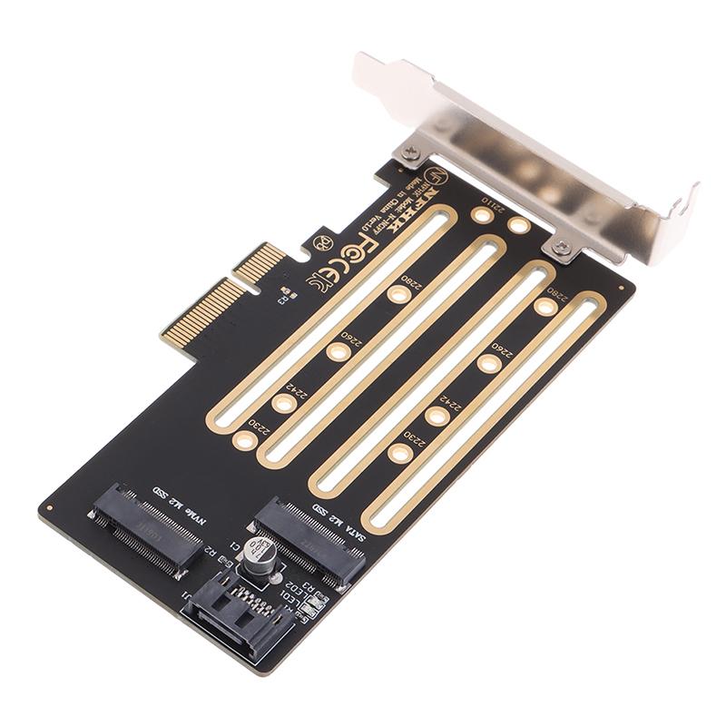 Nvme M.2 Ssd To Pcie 3.0 4.0 X4 Adapter Card Sata M.2 Ssd To Sata Adapter Card