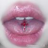 Titanium Steel Cross Tongue Piercing - Sweet & Cool Hot Girl Jewelry