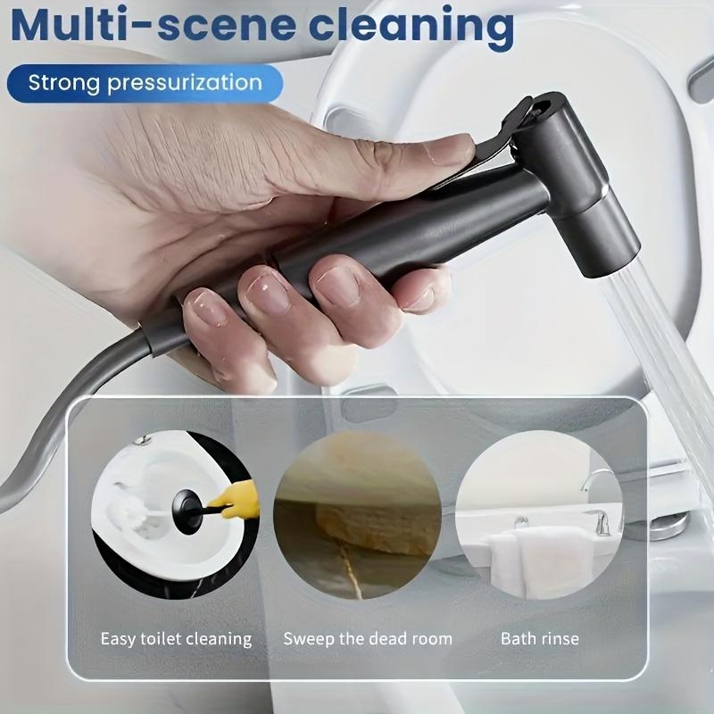 1 комплект настенного ручного биде, с распылителем из нержавеющей стали, телескопической телефонной трубкой и кронштейном, для гигиенического приучения к туалету