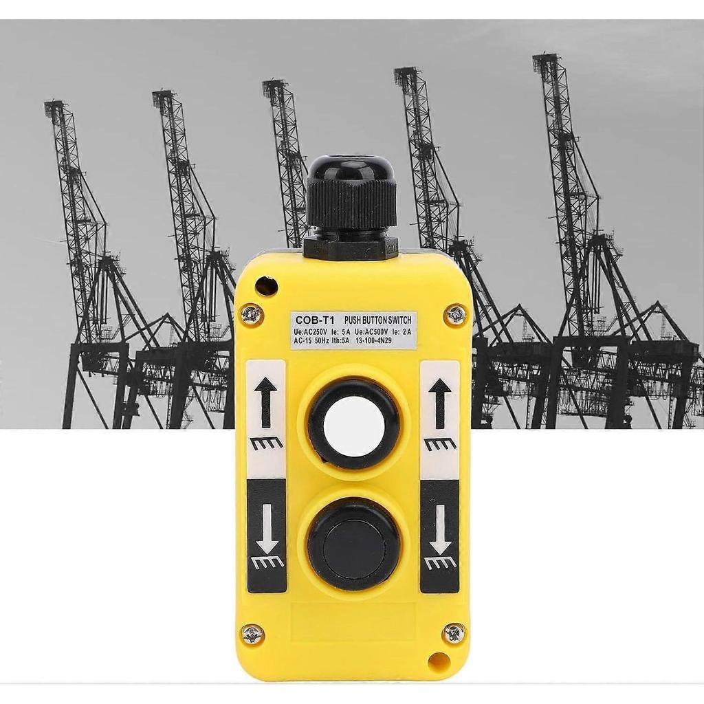 2025 Latest Model Electric Hoist Crane Pushbutton Switch AC250V 5A 500V 2A IP68