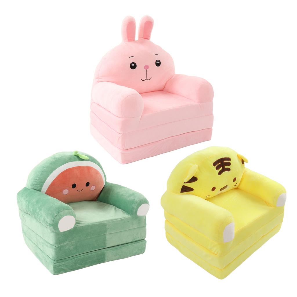 Милый мультяшный складной детский диван со спинкой, кресло 2 в 1, складной детский диван-кровать для гостиной