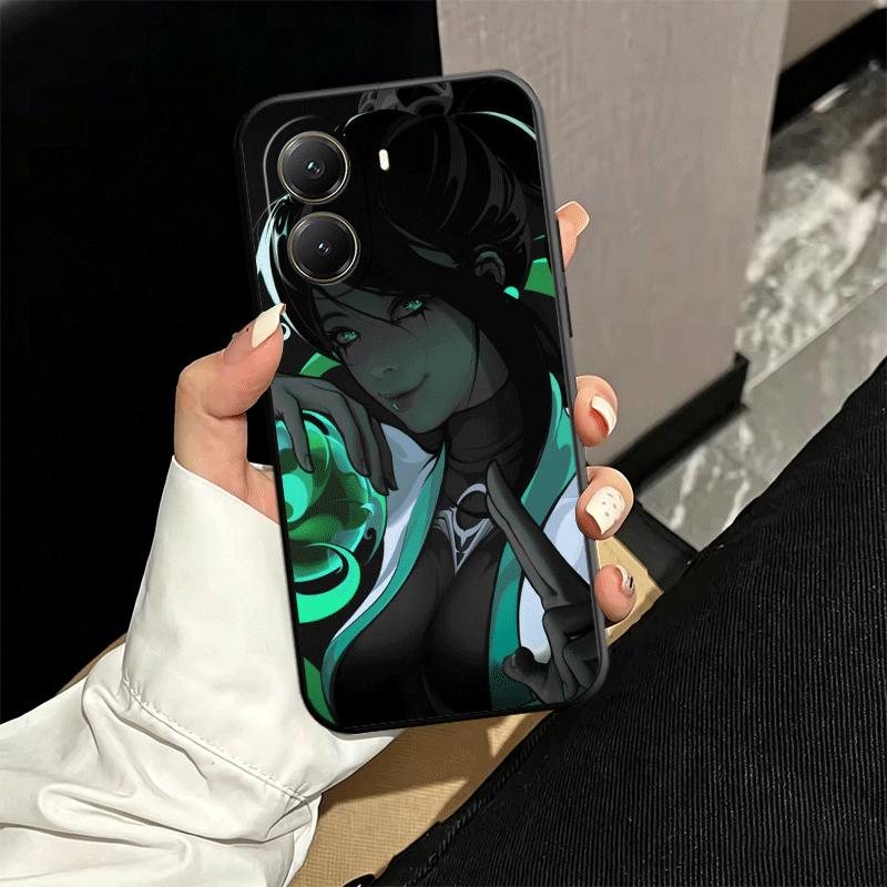 Мягкий чехол для телефона V-Valorant Sage для Xiaomi Poco X5 X6 X7 X8 Pro Max X3 F7 F8 Ultra M8 M7 M6 M5 Redmi 15 15C 14C 13C 12C X4 F6