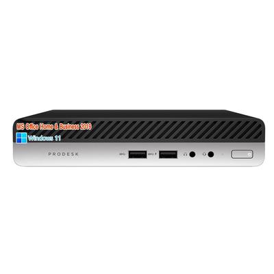 Мини-ПК HP 400G4 8-го поколения Windows 11 Pro MS Office Home Business 2019 Bluetooth Wajun 8 ГБ ОЗУ Большой объем 1 ТБ SSD [Восстановленный] / i3-8100T /