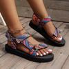 Women's Fashion Sandals Ankle Straps Outdoor Casual Beach Shoes Platform Sandals Comfortable Non-slip Women's Shoes