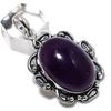 Подарочный кулон из стерлингового серебра 925 пробы с натуральным шалфейным аметистом 2,17 дюйма k1y56