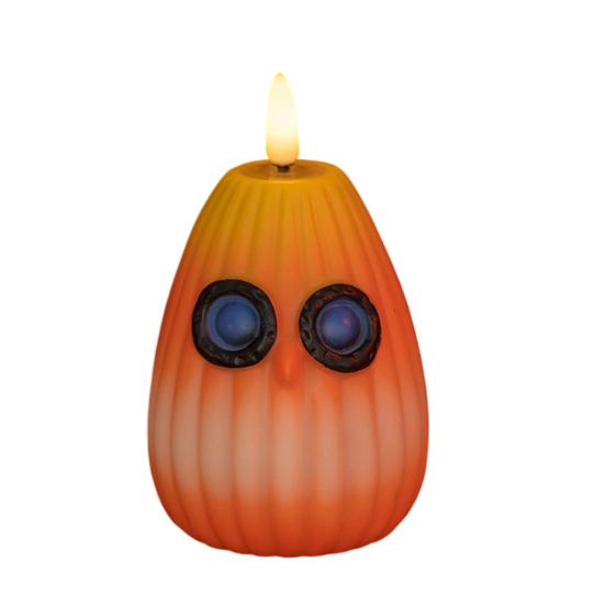 Осенняя Сова Беспламенная Свеча Светодиодный Ночник Работающий от Батареек Мерцающий Свет Свечи Хэллоуин Рождество Домашний Декор