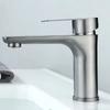 Stainless Steel Bathroom Faucet Single Cold Kitchen Sink Faucet Lavatory Basin Faucet  Guest Bath