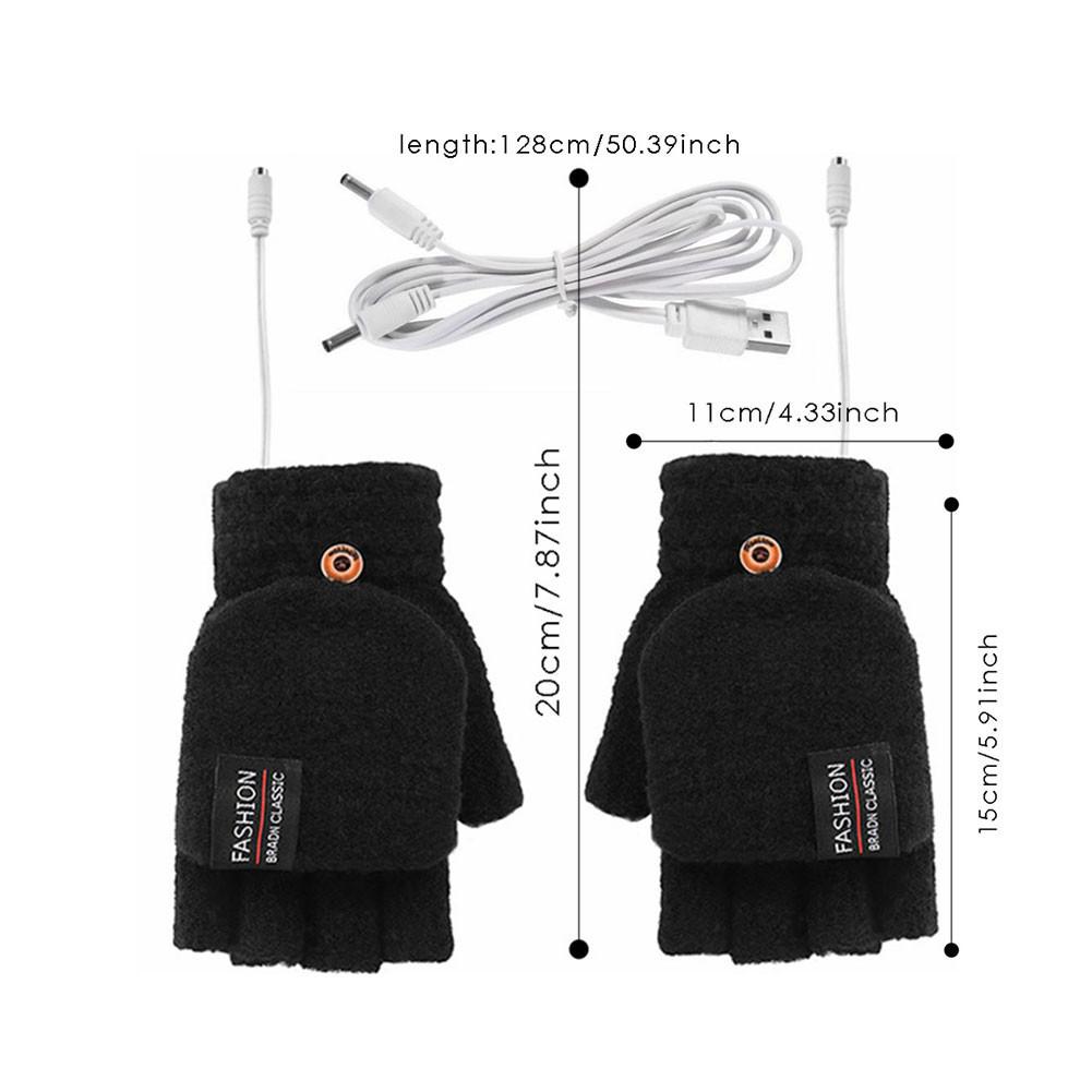 Умные зимние перчатки с USB-зарядкой для катания на лыжах, комфорт в холодную погоду, теплые перчатки, электрические зимние перчатки с подогревом