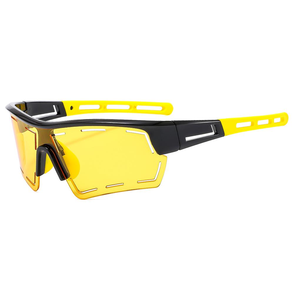 Sun Glasses Glasses Men And Ladies Large Spectacle Frame Frame Uv Sunglasses Colorful Sports Cycling Eyeglasses Protective Glasses 9821