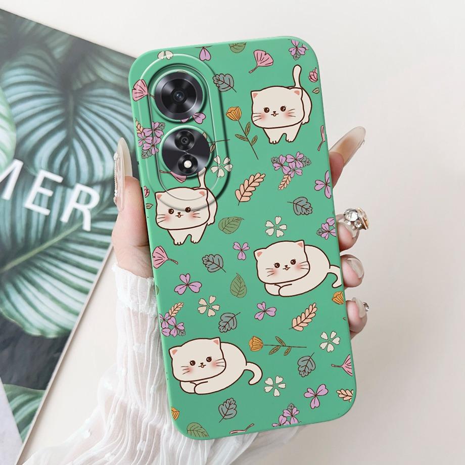 For Oppo A60 4G CPH2631 Case Cover Oppo A80 CPH2631 Soft Silicone TPU Flower Butterfly Girly Fashion Painting OppoA60 5G Funda