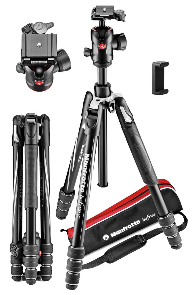 Manfrotto befree GT Travel Twist Maximum Height Folded Height Weight Load Capacity Ball JP A00005BMN Tripod, Aluminum, 4-Section, Lock, 164cm, 43cm,
