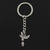 Fashion 30mm Key Ring Metal Key Chain Keychain Jewelry Antique   Plated Fisherman Fishing Boat 31x19mm Pendant