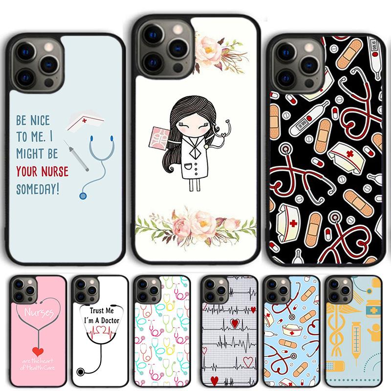 Медицинский Медицина Медсестры Чехол для Телефона Для iPhone 17 Air 14 15 16 16e 13 12 Max Чехол Для Apple 11 Pro Max Plus Coque