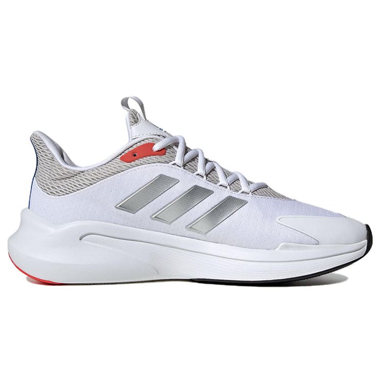 adidas Alphaedge+ White Silver Ярко-красные мужские кроссовки Cloud-White Silver-Metalic IF7289