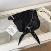 Women's White Head Scarf Korean Polka Dot Scarf Kawaii Triangle Scarf French Small Fresh Scarf Silk Scarf For Hair Sweet Style