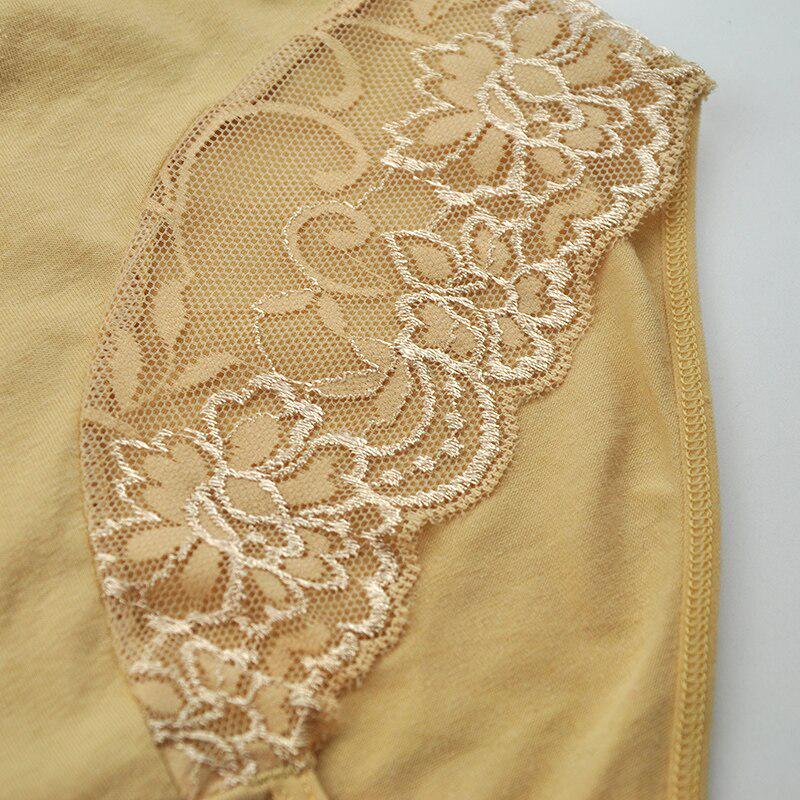 Сексуальные кружевные трусики больших размеров для женщин, женское хлопковое нижнее белье, трусы для мам, трусики для женщин, 6 шт.