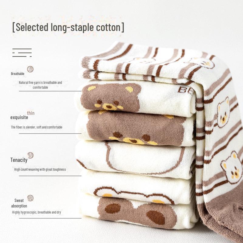 Женские летние носки с пальцами в лесном стиле: Средний размер, тонкий хлопок, впитывает пот, дизайн с пятью пальцами.