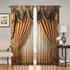 Гламурный стиль, 2-х компонентная европейская узорчатая штора для гостиной, теплоизоляционная, саржевое переплетение, светофильтрующие шторы, карман на штанге