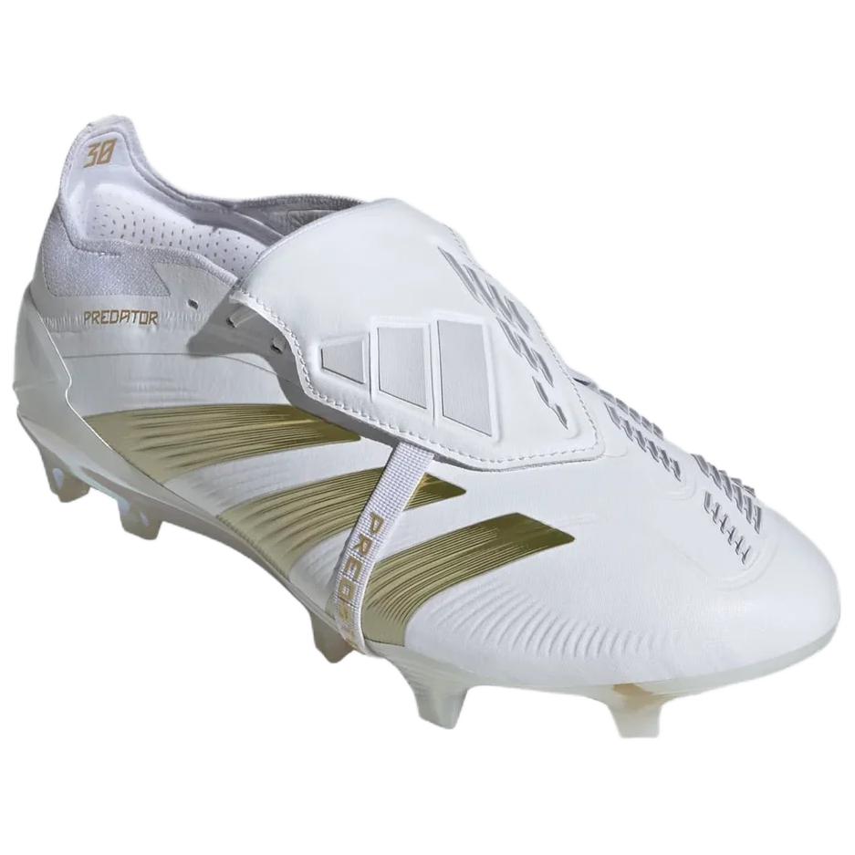 adidas Кроссовки Predator Elite Foldover Tongue FG Dayspark Pack для мужчин, белые облака-белое золото-металлик IF6445