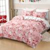 [Christmas Gift] 3Pcs Christmas Snowman Duvet Cover Set - Soft Polyester, Zip Closure, Machine Washable Christmas Gift