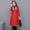 Утолщенное пальто из овечьего меха, женское осенне-зимнее пальто средней длины, тонкая ветровка из искусственного меха, женская прилив