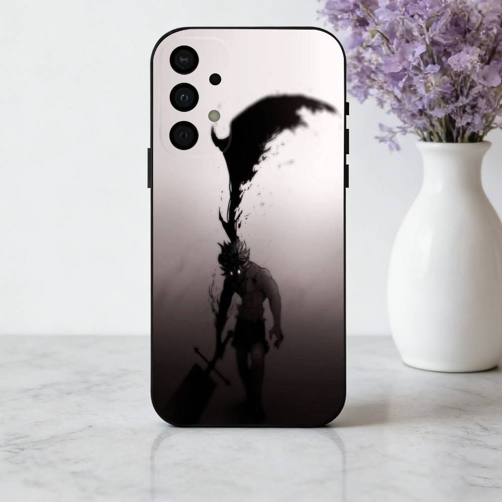 Крутая Аниме Чехол для Телефона A-Asta B-Black C-Clover Для Samsung Galaxy A73,A72,A71,A70,A53,A52,A51, Мягкий Силиконовый Черный Чехол