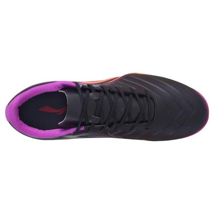 Футбольные бутсы Li Ning TF с шипами, удобные, универсальные, нескользящие, мужские, черные, фиолетовые, красные, ASTT015-3