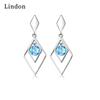 Lindon Copper Alloy Zircon Earrings Drop Earrings For Women Wedding Party Gifts