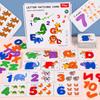 Color Spelling Game 26 English Letters Math Cognition Building Block Puzzle Wooden Toy