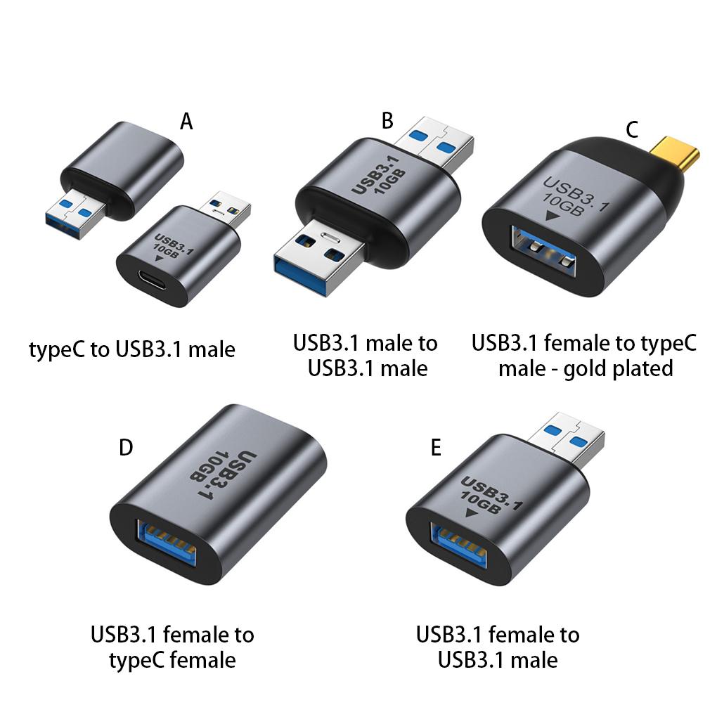 Адаптер USB 3.1 для телефона Аудио Видео Быстрая скорость Конвертер из алюминиевого сплава Переходные разъемы Аксессуар для настольного ПК