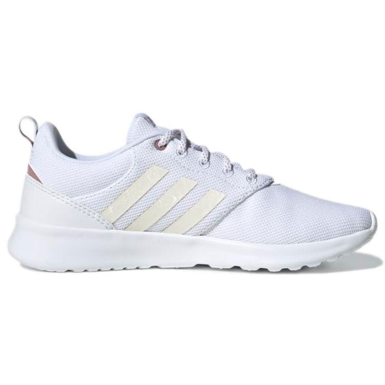 Adidas Neo Qt Racer 2.0 Ткань Удобные Нескользящие Износостойкие Низкие Повседневные Кроссовки Женские кроссовки Белый GX5673