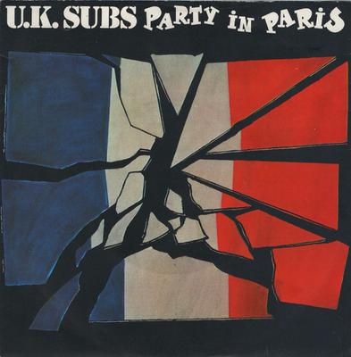 7-дюймовая пластинка UK SUBS Party In Paris GEMS42 GEM 1980 UK Rock Б/у