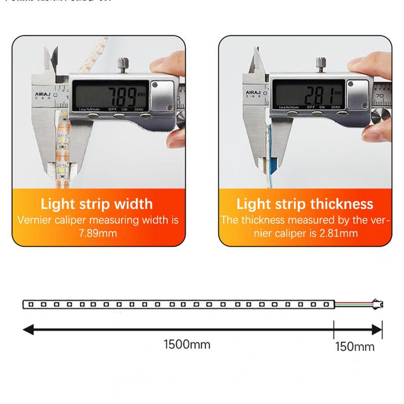 Для Bambu Lab Light P1P P1S X1C светодиодные полосы света комплект светодиодных ламп 5 В 150 см Ip44 лампа освещения супер яркая для Bambulab