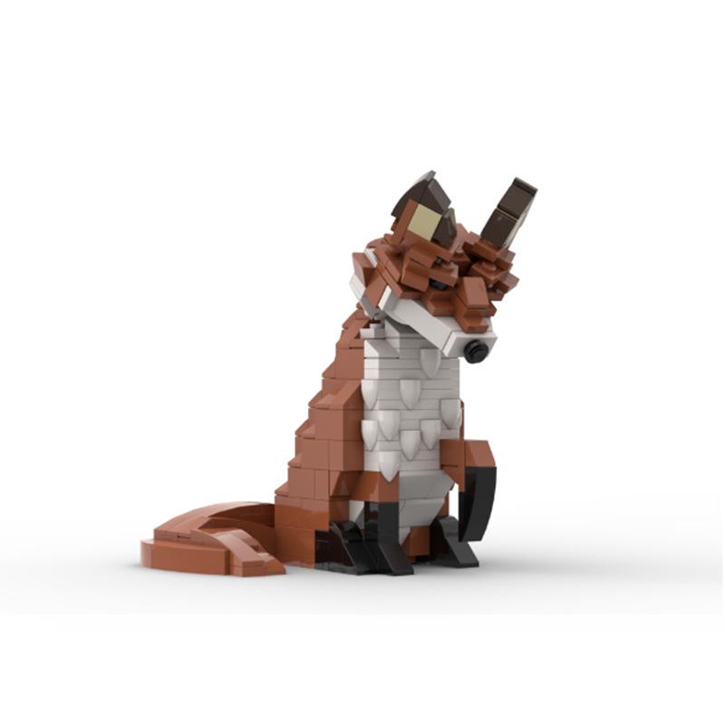 Идеи MOC Животные Лиса Зимняя витрина 435 деталей Набор кубиков Модель Строительные блоки Наборы Собираемые игрушки Для подарков