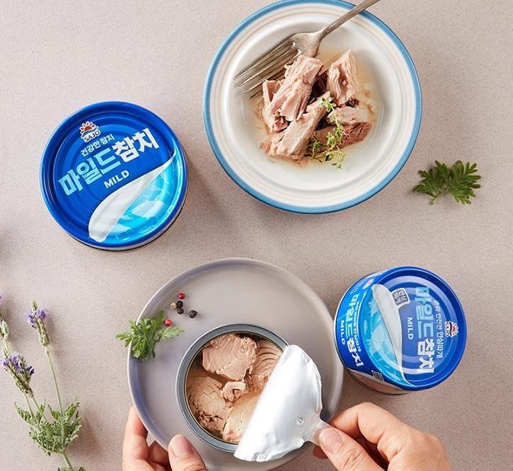 Sajo Tuna Mild Light корейский консервированный тунец 100 г x 4 упаковки