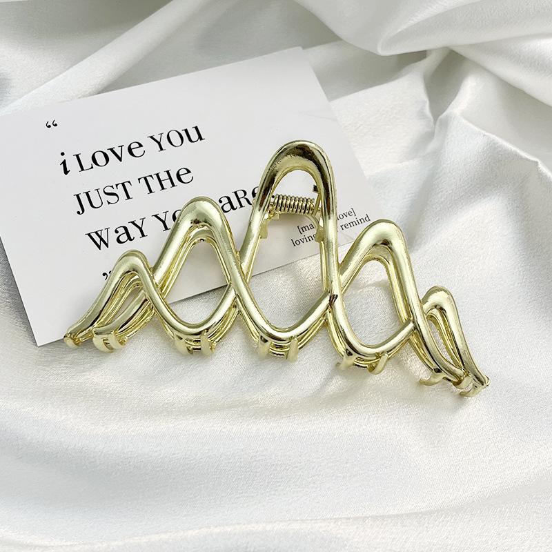 Модные женские металлические когти для волос, модные золотые серебряные заколки-крестики для волос, корейские геометрические шпильки для волос, аксессуары для волос для девочек