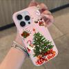 Santa Claus Christmas Tree Phone Case Soft Matte Candy For IPhone 17 16 15 14 Pro Max Plus 13 12 11 Transparent Bumper Cover
