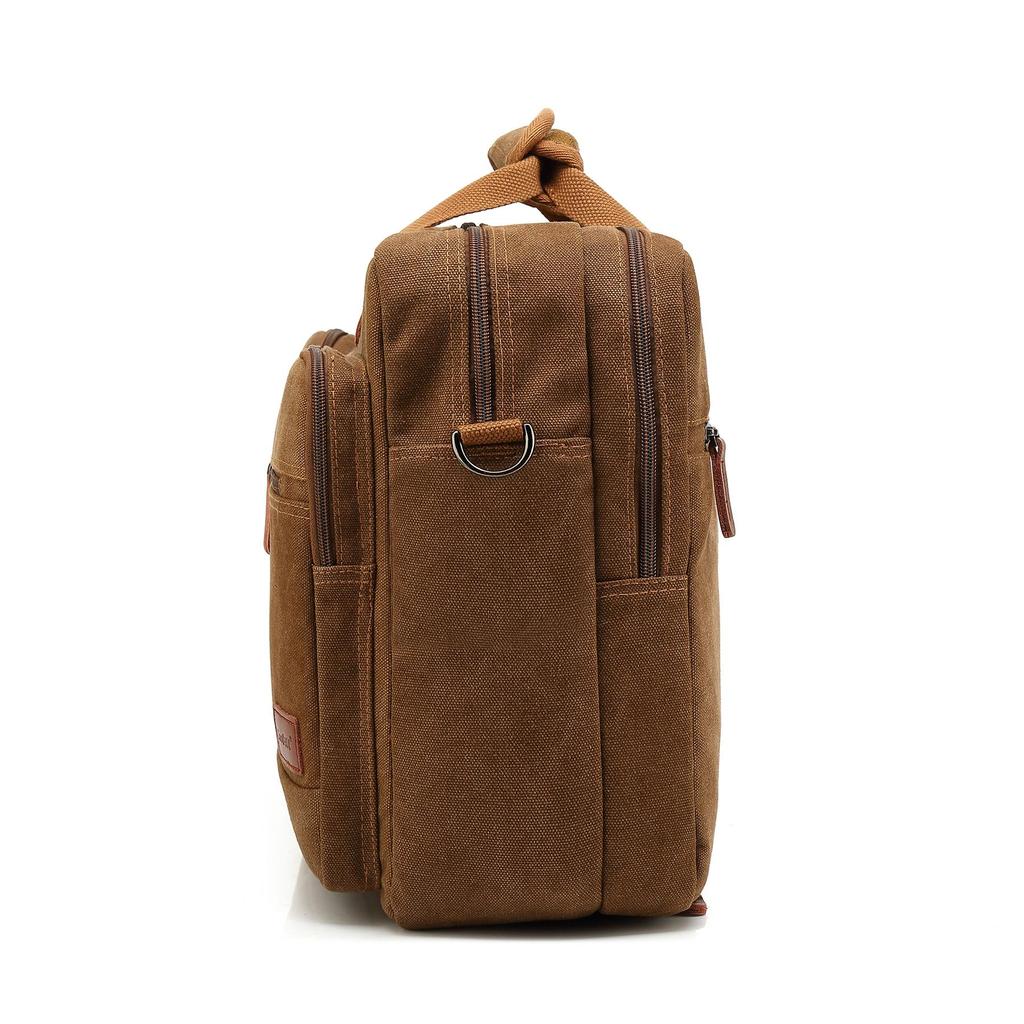 Мужская сумка Cool Bell Canvas Bag Многофункциональная сумка через плечо и сумка-мессенджер 17,3-дюймовая сумка для ноутбука Большая вместительная повседневная дорожная сумка CB-5002