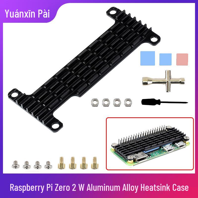 Raspberry Pi Zero 2 W Aluminum Heatsink Metal Case with Tools