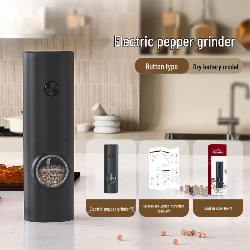 Gravity-Sensing Electric Pepper & Salt Grinder for Household Use