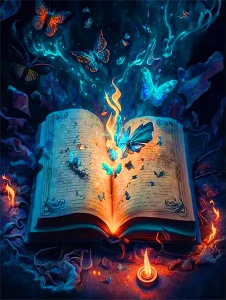 Набор для алмазной живописи Книга Фэнтези Полный квадрат Круглая вышивка Мозаика Пейзаж Вышивка крестом Набор для домашнего декора