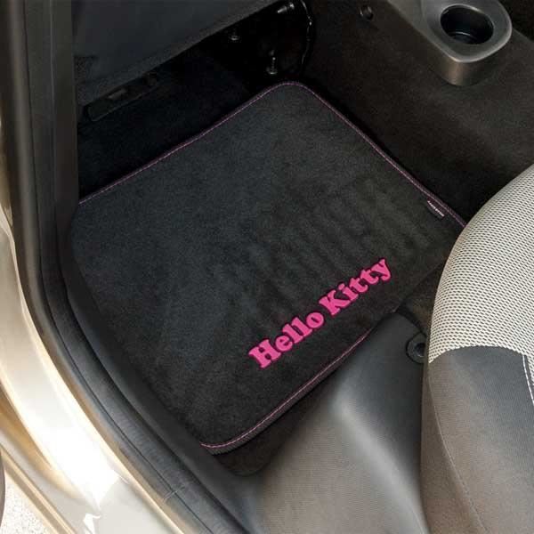 Tapis Noir Hello Kitty