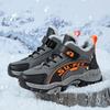 TUINANLE Kids Winter Climbing Shoes Thick Plush Warm Anti-skid Sneaker Boys' Outdoor Casual Cotton Shoes