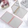 Rose Compact Mirror Square Travel Portable Makeup Mirror Double-Sided Cosmetic Mirror Gifts for Wedding Bridal Shower Party