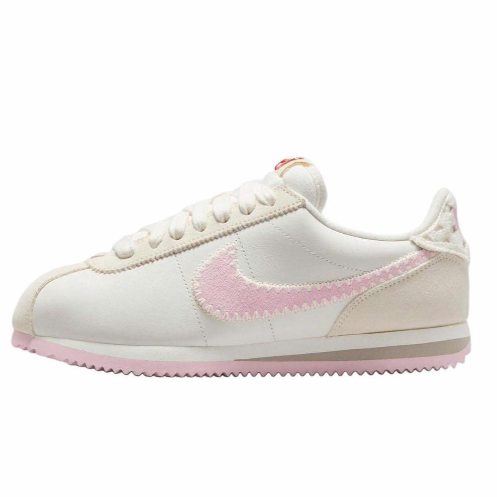 Nike Кроссовки для бега Cortez Устойчивые к истиранию Низкие Женские Сине-розовые HV6012-161(Команда-)-Случайные упаковочные пакеты