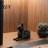 3D Printed Cat Sculpture Egyptian Statue, Bastet Figurine with Storage, Office Desk Storage Container Mythical Creature Organizer for Home Office,